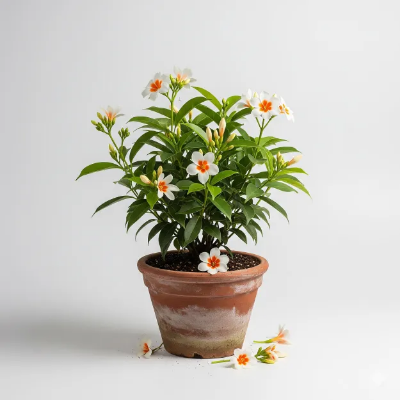 Picture of শেফালী ফুলের চারা - সুগন্ধী এবং শুভ্র ফুল | Shefali Flower Plant - Fragrant &amp; Auspicious