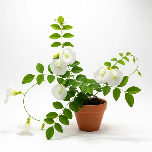 Picture of সাদা অপরাজিতা ফুল গাছ - White Aparajita Flower Plant - Online নার্সারি থেকে কিনুন