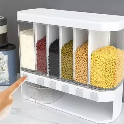 Picture of 6-in-1 Wall Mounted Food Storage Box for Kitchen