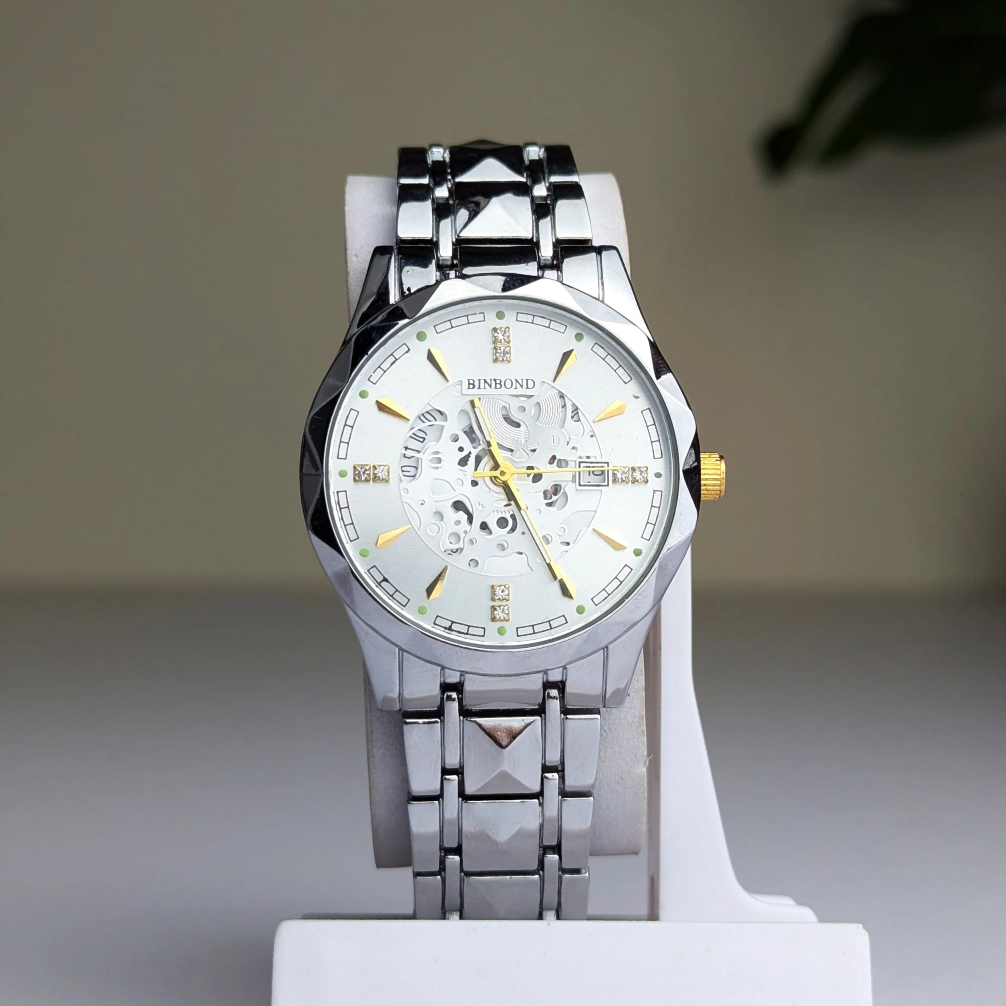 Picture of BINBOND Water Resistant Stainless Steel Quartz Watch