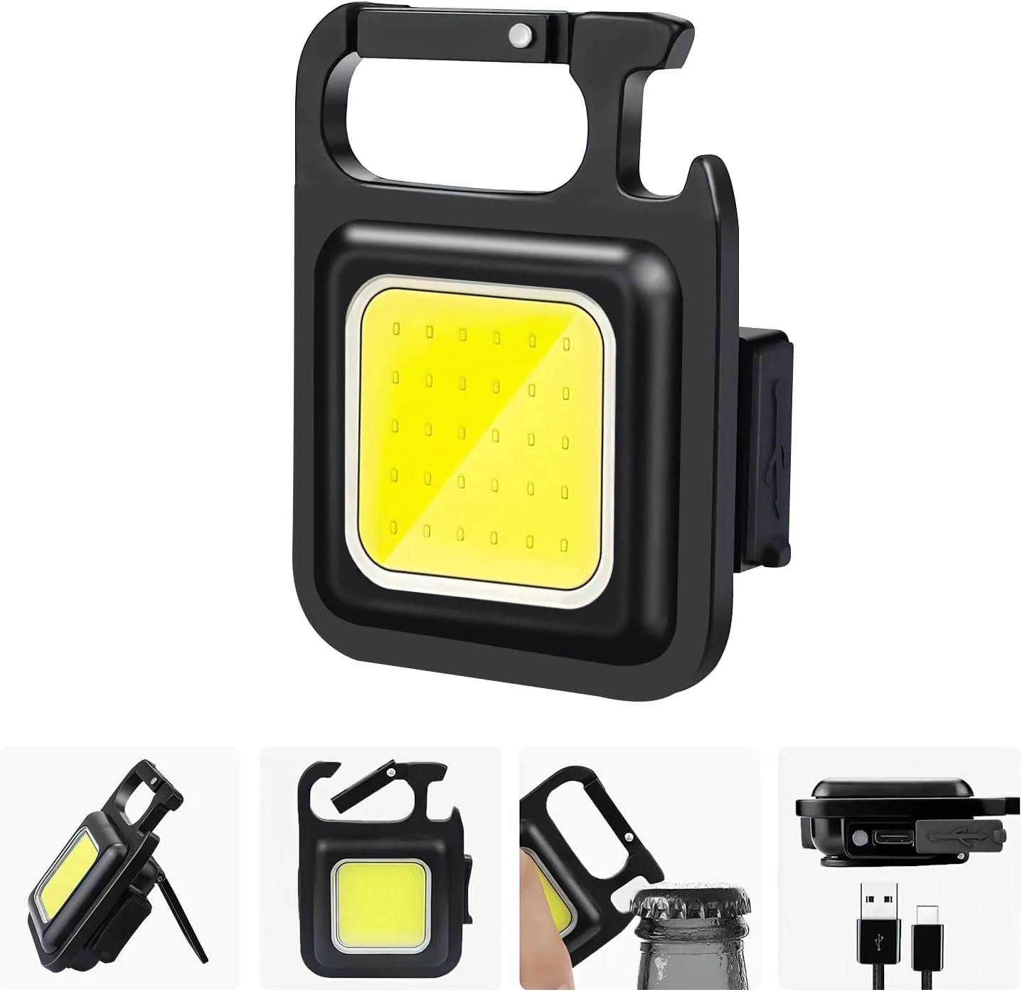 Picture of Multi-functional Outdoor Keychain Light with 800Lm COB and 3 Lighting Modes, for Camping, Hiking and Emergencies