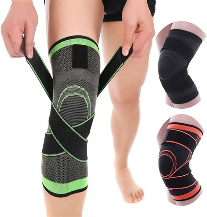 Picture of UNBIT Knee Braces， Kneelet Sports Knee Pads Cycling Man Adjustable Women Compression Elastic Knee Support Fitness Equipment Protective (