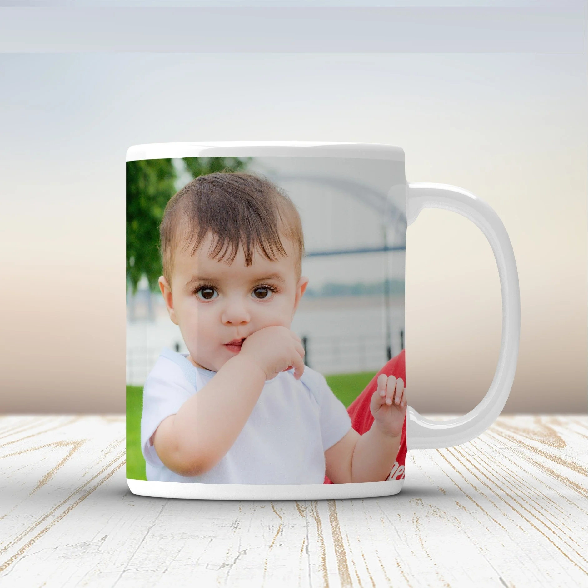 Picture of Personalised Coffee, Tea, Water Mug, Add Photo Text Logo Picture Image