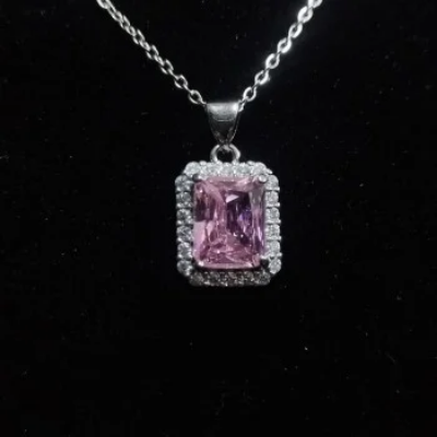Picture of Pink Square Shape pendant