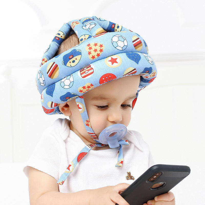 Picture of Baby Head Protector,Baby Helmet ,No Bumps and Soft Cushion,Adjustable Protective Cap Infant Baby Safety Helmet(Multicolor)