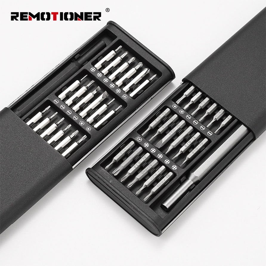 Picture of 24 in 1 Precision Magnetic Screw Driver Bits Repair Multi-set Mobile Phone Repair and Disassembly Screwdriver Tool Set(Black)