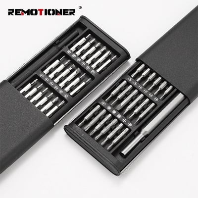 Picture of 24 in 1 Precision Magnetic Screw Driver Bits Repair Multi-set Mobile Phone Repair and Disassembly Screwdriver Tool Set(Black)