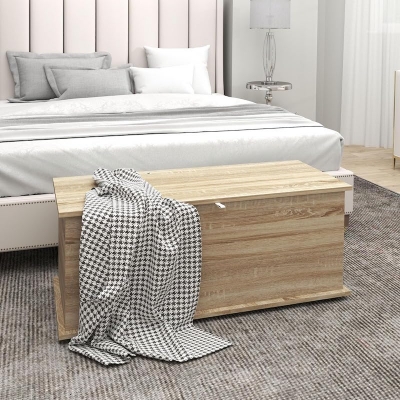 Picture of Moder home Storage Chest, Storage Box Organizer with Flip-top Storage Bench, Space Saving Storage Cabinet for Living Room Bedroom Entryway, 16/40