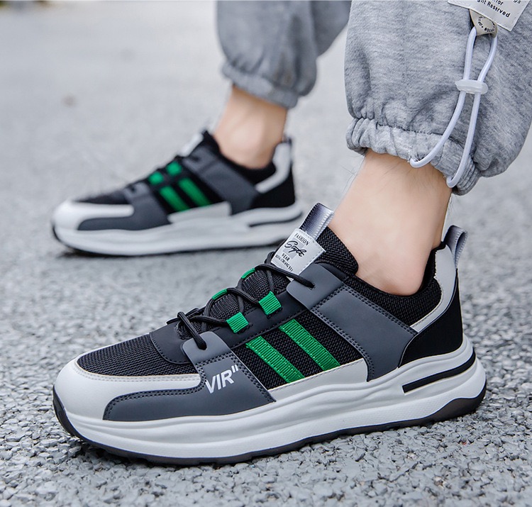 Picture of Flix Footwear shoes for men outdoor fashionable breathable mesh shoes low-cut slip-ons casual sneakers for men - Black