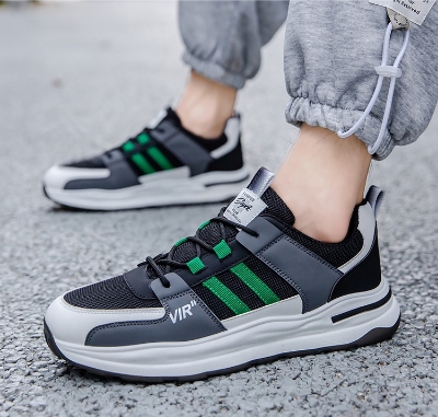 Picture of Flix Footwear shoes for men outdoor fashionable breathable mesh shoes low-cut slip-ons casual sneakers for men - Black