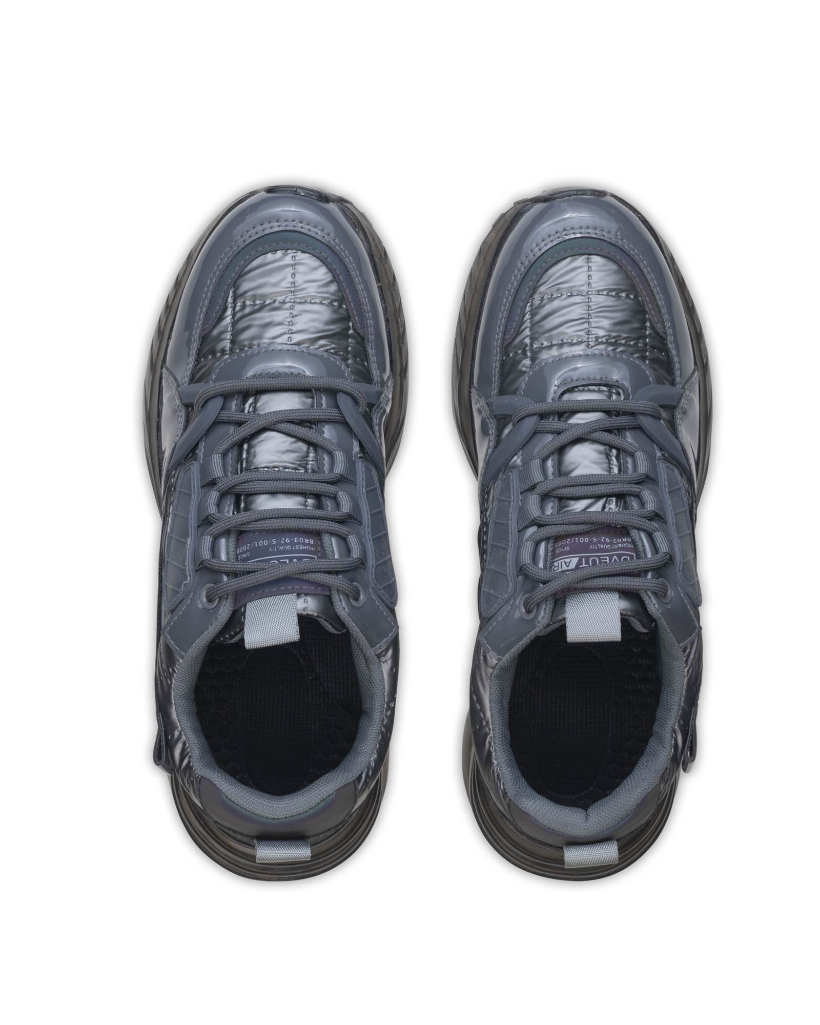 Picture of New Men Casual Low-Cut Sneakers Fashion Slip-On Shoes in Grey - Grey