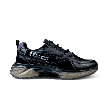 Picture of Shoes for men Summer breathable new versatile sports men's shoes casual sneaker lace-up running shoes sneakers for men - Black