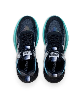 Picture of New Men Casual Air Cushion Sneakers Korean Style PU Leather Trainers - Blue