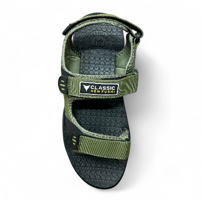 Picture of Men’s Green Outdoor Sandals | ROCKLANDER Comfortable & Durable Sandals for Men | Anti-Slip Stylish Summer Footwear - Green