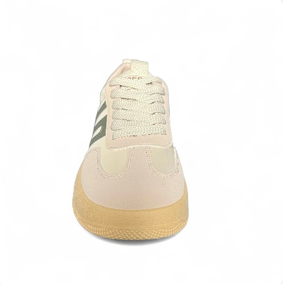 Picture of Men’s Stylish Cream-Green Sneakers | Lightweight Casual Juta Shoes for Men - Green