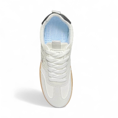 Picture of Men’s White Sneakers with Gum Sole | Stylish Juta Shoes for Men - White