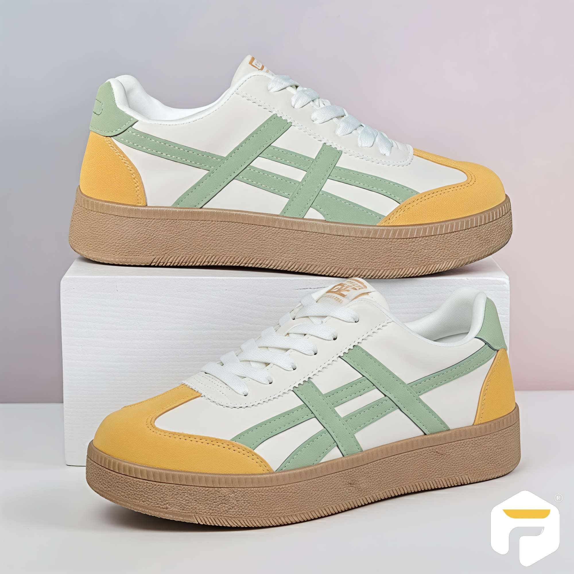 Picture of RetroStride Colorblock Sneaker men’s sneakers - White