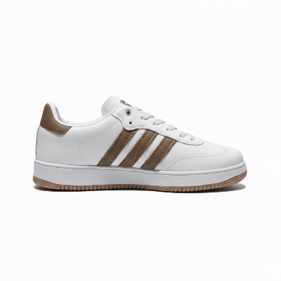 Picture of SAMDA Classic Retro Sneakers for Men – Clean Minimalist Juta - White