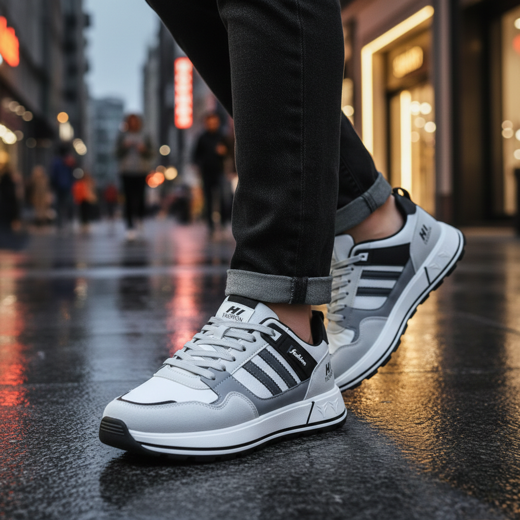 Picture of Premium Urban Fashion Sneakers for Men – Versatile Casual Juta - white