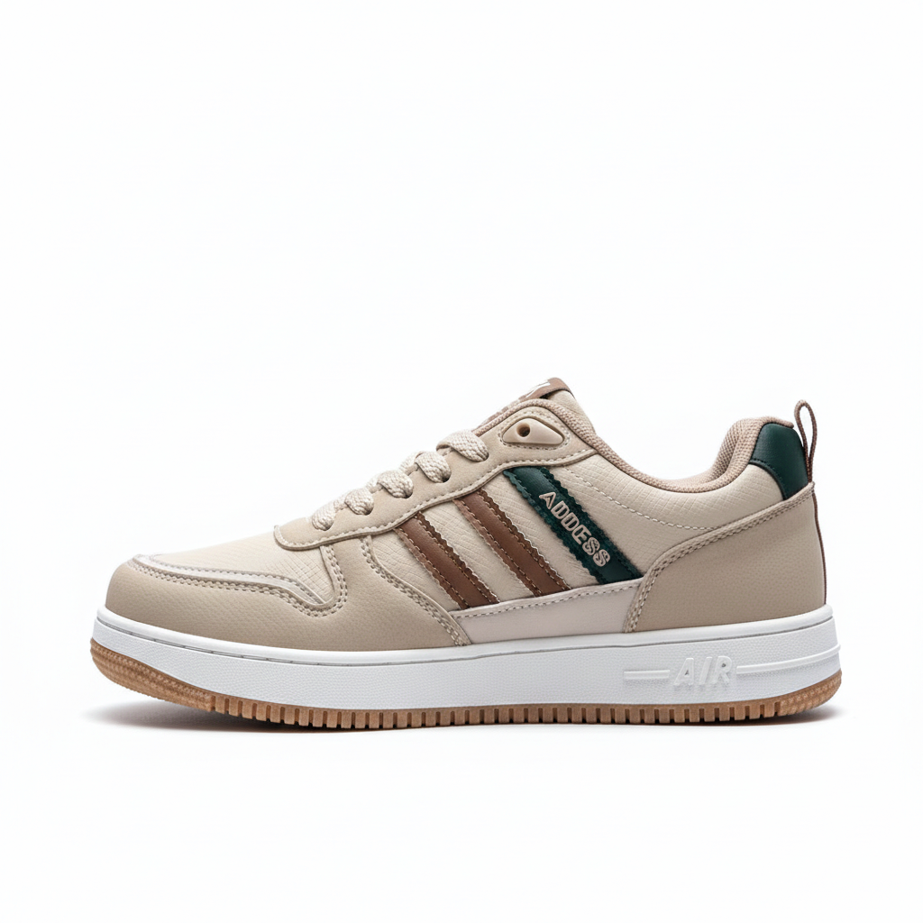 Picture of Premium Beige Green Sneakers for Men | Casual Shoes for Men | Stylish Juta | Comfortable Men Shoes Sneakers - Beige