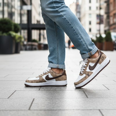 Picture of Luxury Edition Monogram Sneakers for Man – Premium Lifestyle Juta - Brown