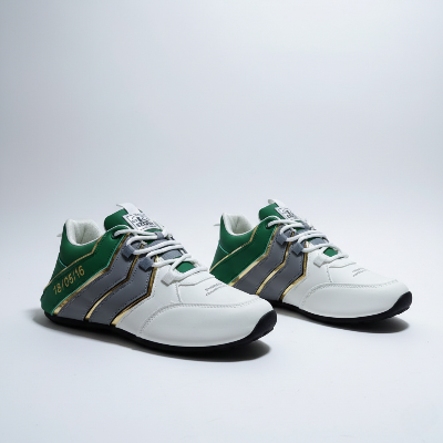 Picture of PK Saeed Trend Green White Sneakers for Men | Casual Shoes for Men | Stylish Juta | Trendy Men Shoes Sneakers - green