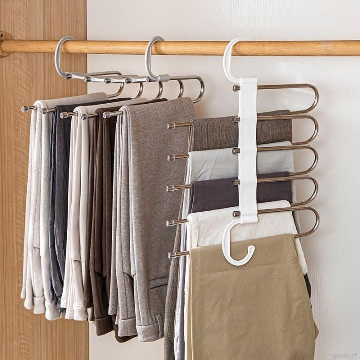 Picture of 5-Layer Multifunctional Pants Hanger – Space-Saving Wardrobe Organizer
