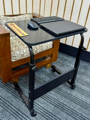 Picture of Adjustable Portable Laptop Table – Study & Work Desk with Wheels