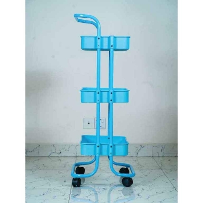 Picture of Multi-Purpose 3-Tier Rolling Storage Trolley – Organizer For Kitchen, Bathroom & Officee