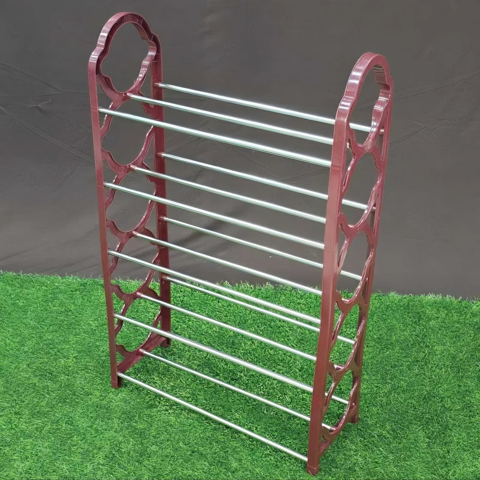Picture of 5-Layer Stainless Steel Shoe Rack | Multi-Color Shoe Organizer Stand