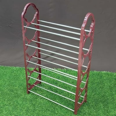 Picture of 5-Layer Stainless Steel Shoe Rack | Multi-Color Shoe Organizer Stand