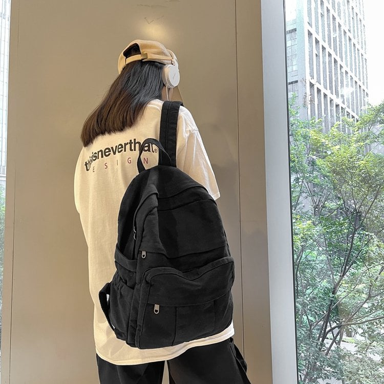 Picture of Unisex Canvas Laptop Rucksack – Stylish and Durable