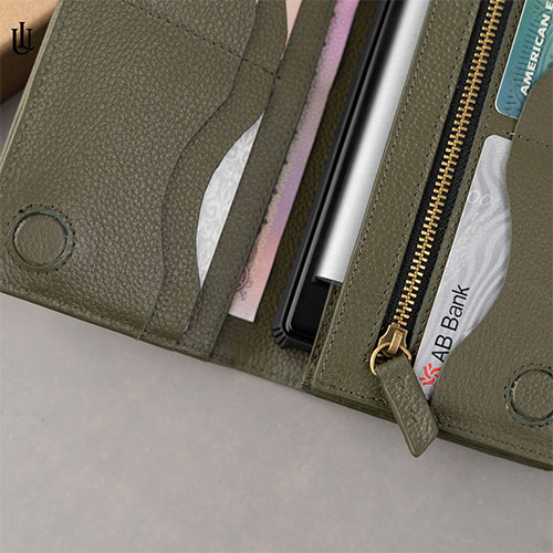 Picture of Wane Long Wallet – Olive