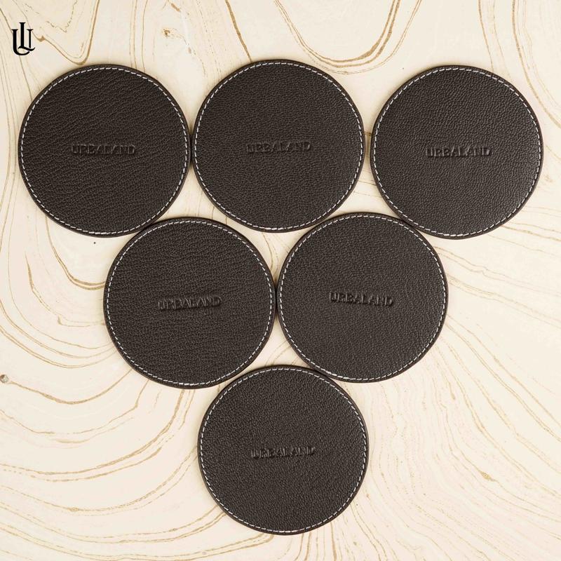 Picture of Urblaland leather Coaster 6pcs Set 