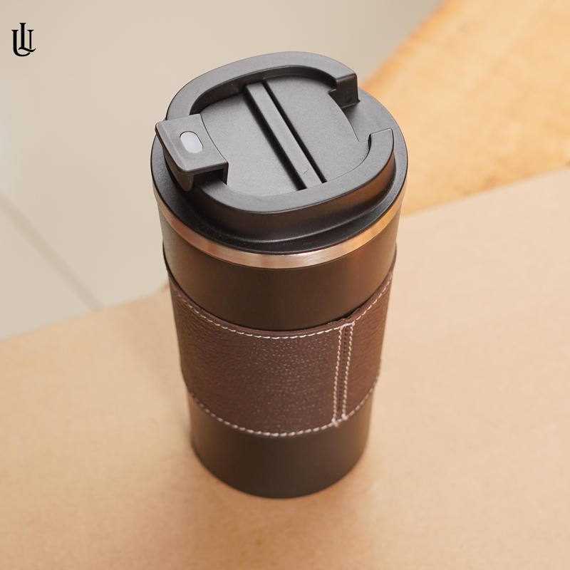 Picture of Urblaland leather Coffee Mug with Coaster