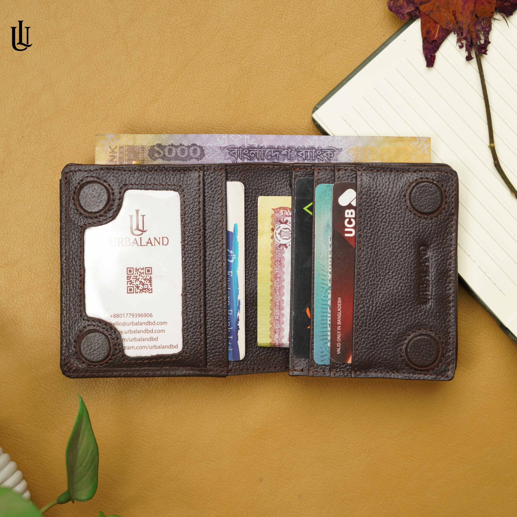 Picture of Matt Mini Wallet - Chocolate