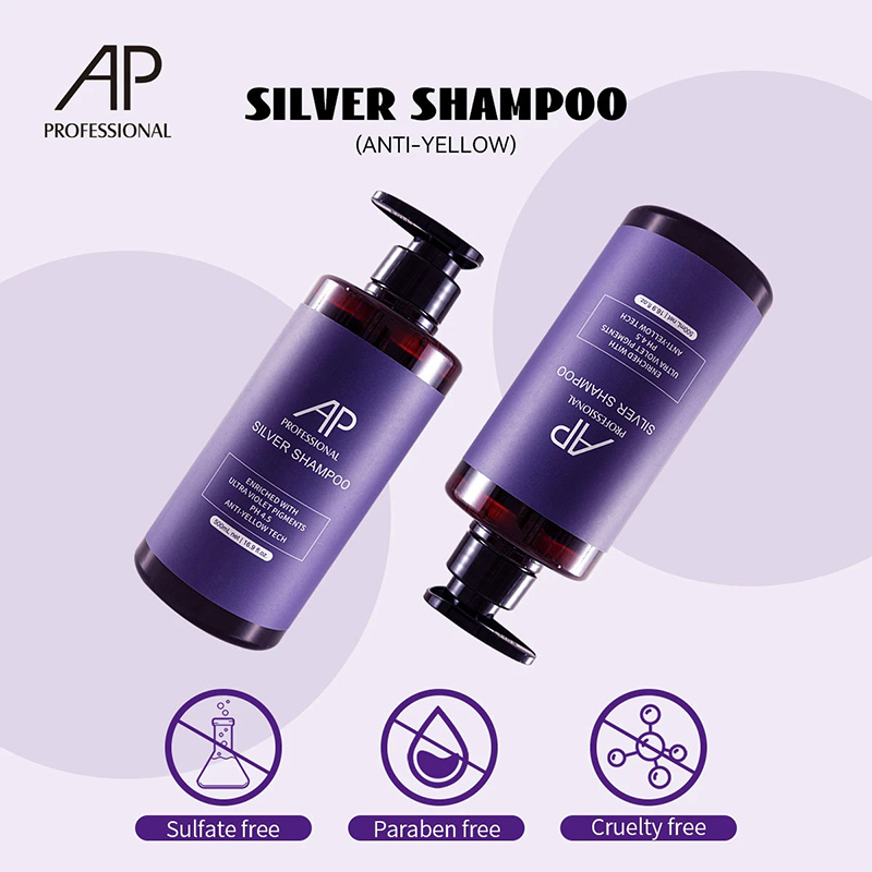 Picture of AP Silver Anti Yellow Silver Shampoo Sulfate Free Paraben Free 500 ML