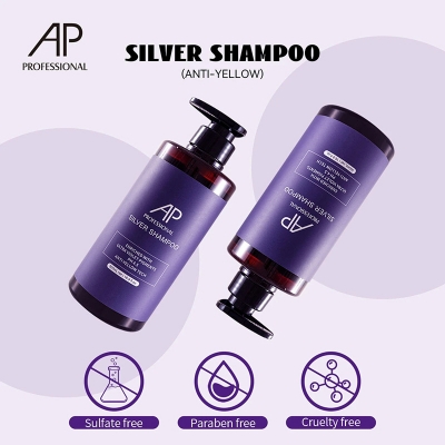 Picture of AP Silver Anti Yellow Silver Shampoo Sulfate Free Paraben Free 500 ML