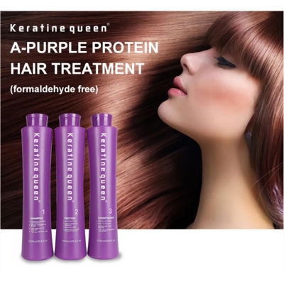 Picture of Keratine Queen Purple Brazilian Botox Hair Treatment Set 1000ML X 3 Pcs