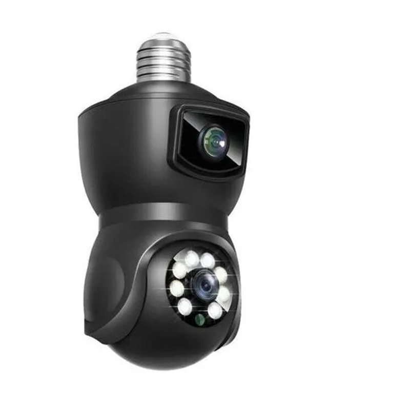 Picture of V380 E9 Dual Lens Bulb PTZ IP Camera.