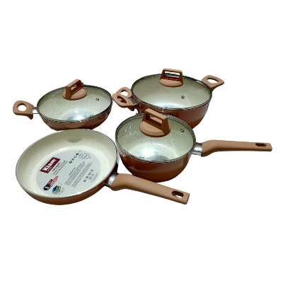Picture of kiam Non-Stick CERAMIC  7 Pcs Set INDUCATION BOTTOM