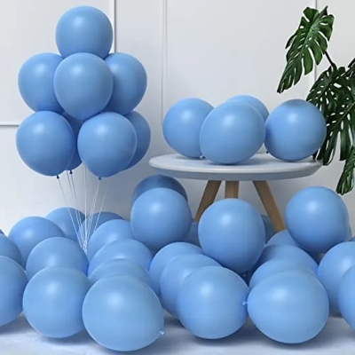 Picture of Light Blue Balloon - 15 Pieces - Blue