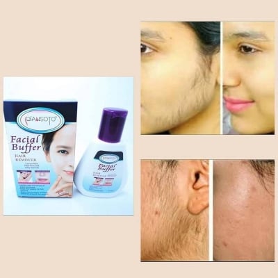 Picture of Qiansoto Facial Hair Removal Tool Stainless Steel Hair Trimmer for Men Beard Trimmer