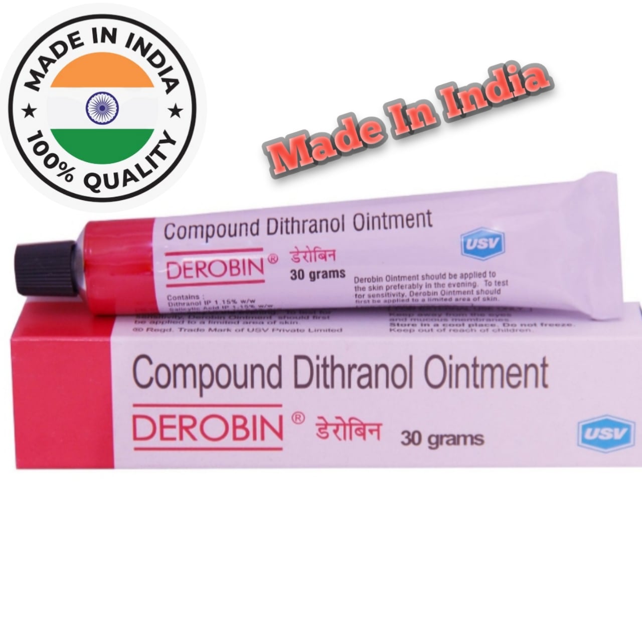 Picture of Compound Dithranol 30 gm Derobin Ointment, Indian
