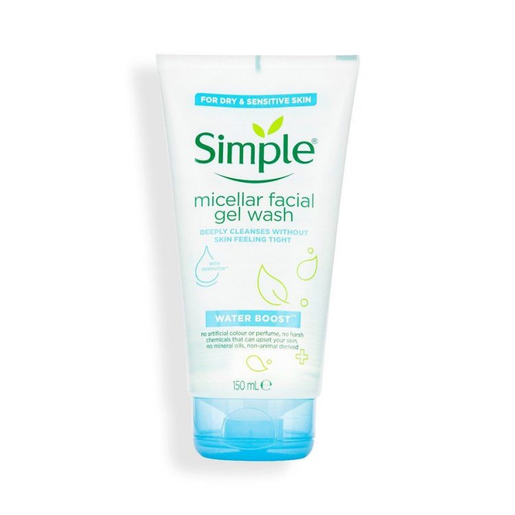 Picture of International UK product Simple micellar facial gel wash used for male/ female - 150 ml e