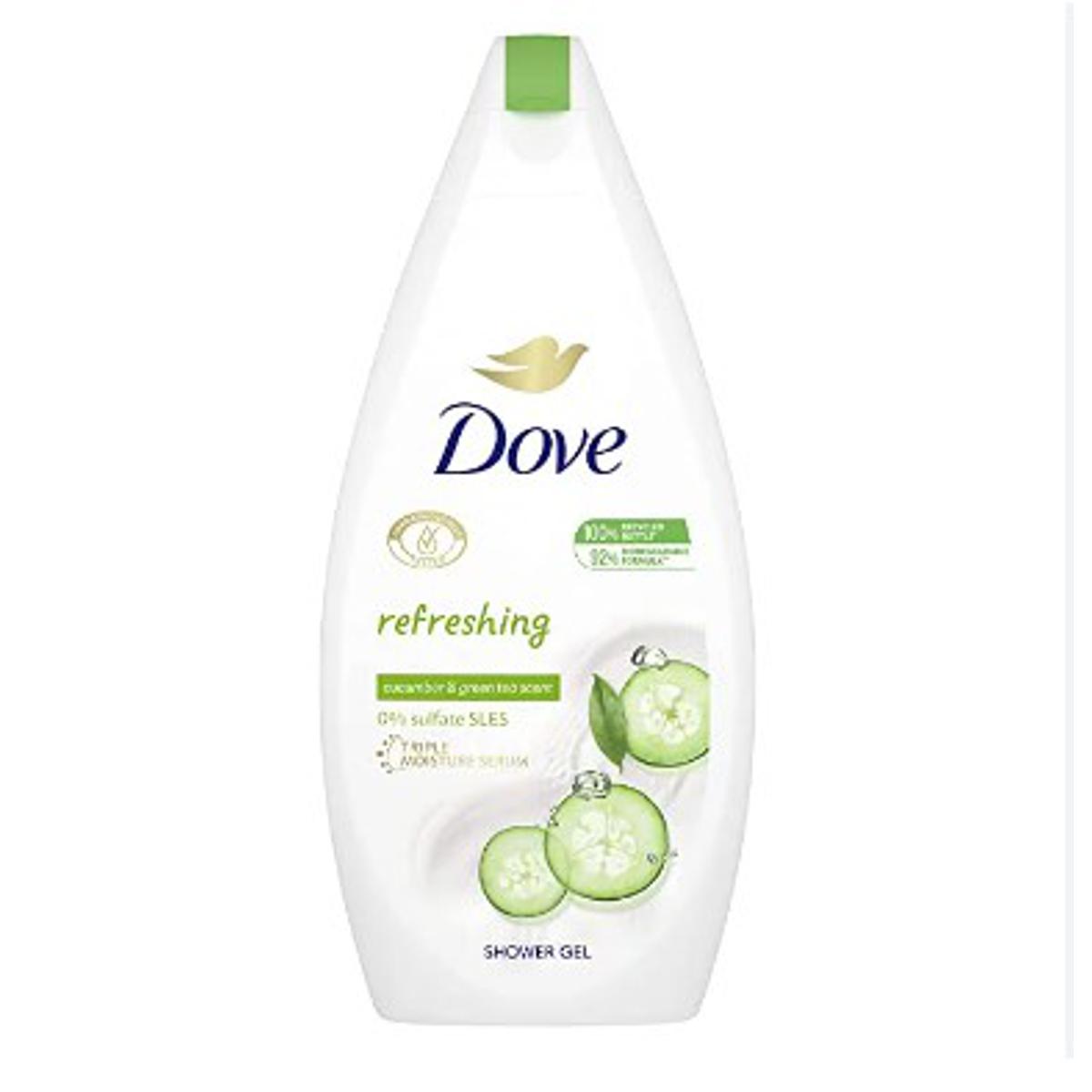 Picture of International NETHERLANDS product Dove refreshing shower gel body wash used for male/ female - 500 ml