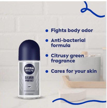 Picture of International Germany product Deodorant Roll on NIVEA MEN Silver Protect  - 25 ml