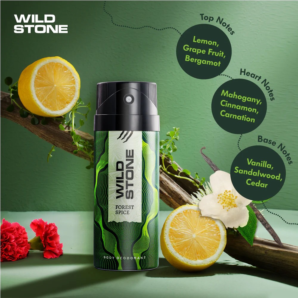 Picture of Indian product Body Spray Wild Stone Forest Spice Deodorant For Men- 150 ml