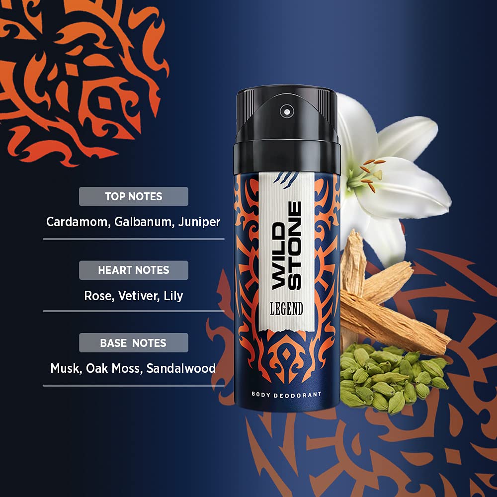 Picture of Indian product Body Spray Wild Stone Legend Long Lasting Deo Body Spray For Men- 150 ml