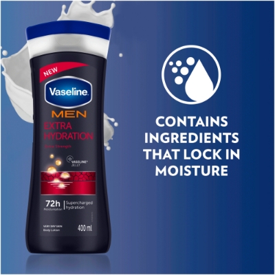 Picture of International South African Product Skin care Men Extra Hydration body lotion used for male - 400 ml